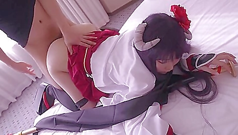 Ta enhancedough match asian slut takes double penetration