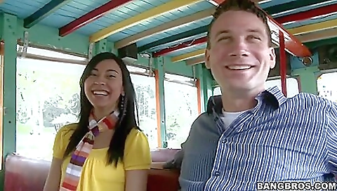 Sexy lesbians play with strapon