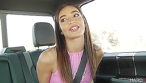 Sexy young girl with a big fat cock