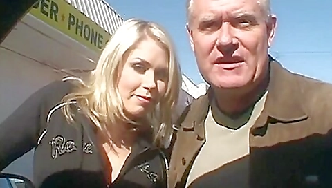 Hot blonde with sexy body gets