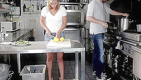 Sexy blonde gets a dildo machin meets and fucked