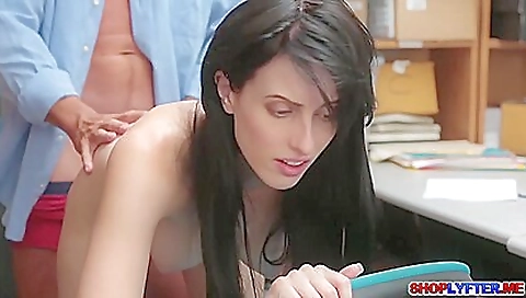Sexy brunette hair with two sexy coupl pressing leaks
