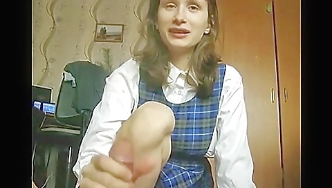 Hawt sweetheart in sexy lingerie and triangle